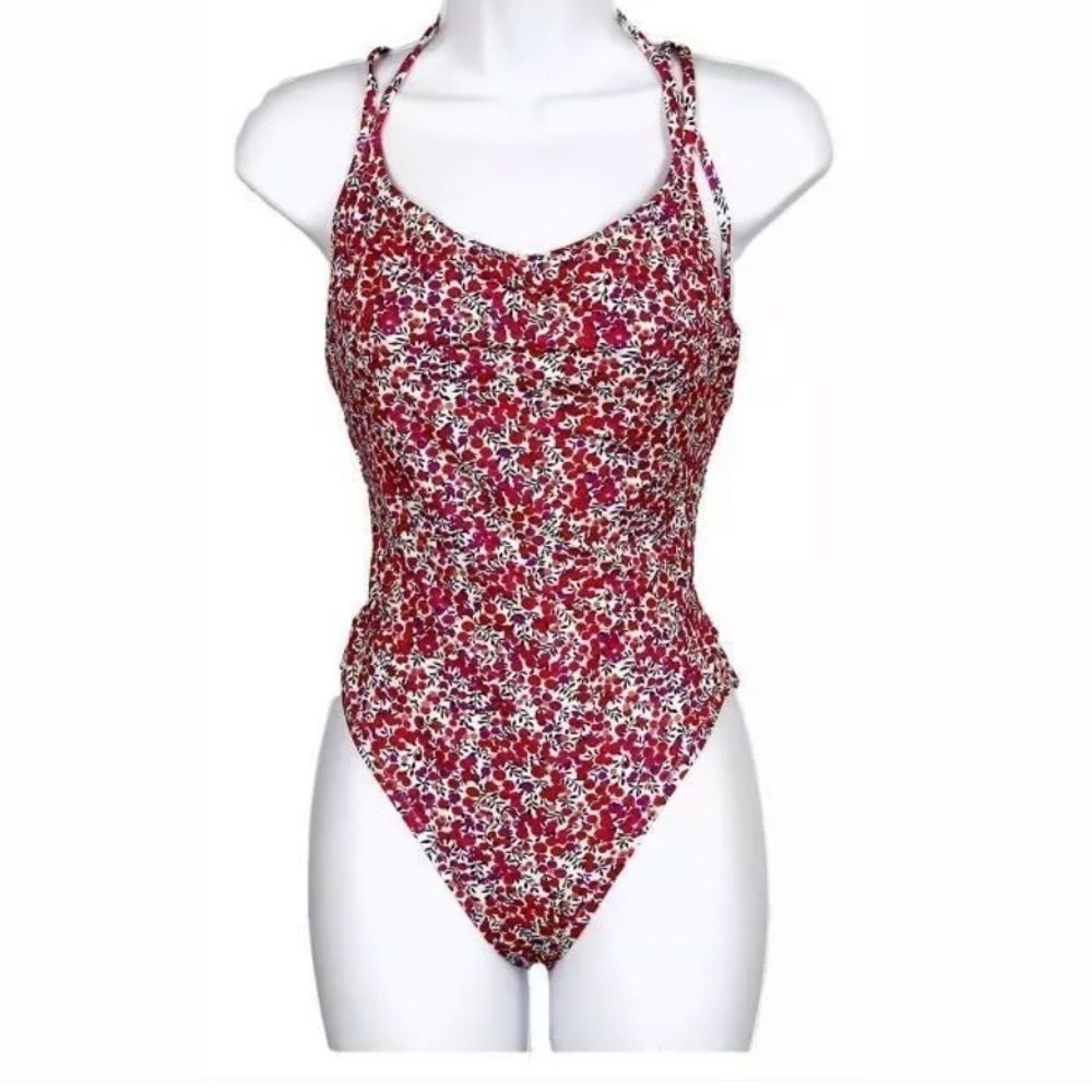 J Crew Liberty Wiltshire Floral  Bathing Suit